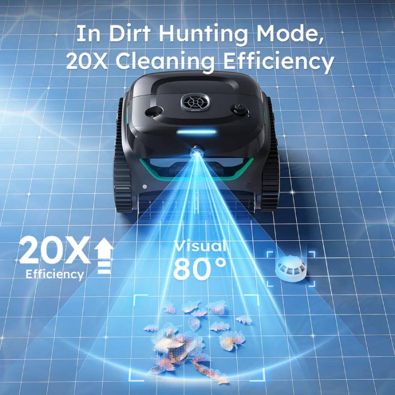 Draadloze WYBOT E-TRON C2 VISION Zwembadstofzuiger