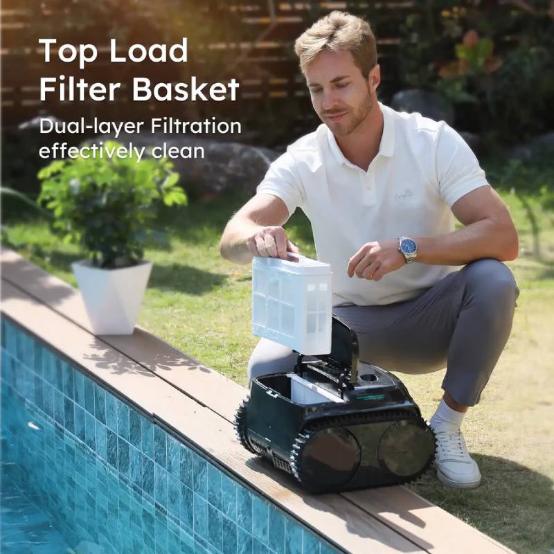 Draadloze WYBOT E-TRON C2 VISION Zwembadstofzuiger